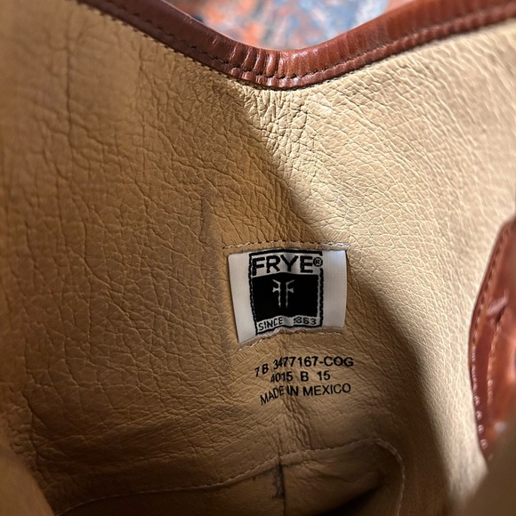 FRYE cognac brown leather Melissa boot tall size 7. - Picture 5 of 5